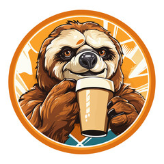 The Caffeine Slammer! Laugh along with this slow but mighty sloth as it grapples with its caffeinated opponent
