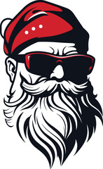 Christmas santa claus vector illustration