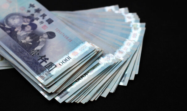 Taiwan dollar money. 1000 New Taiwan dollars