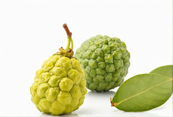 Fototapeta premium Morinda citrifolia fruit isolated on white background