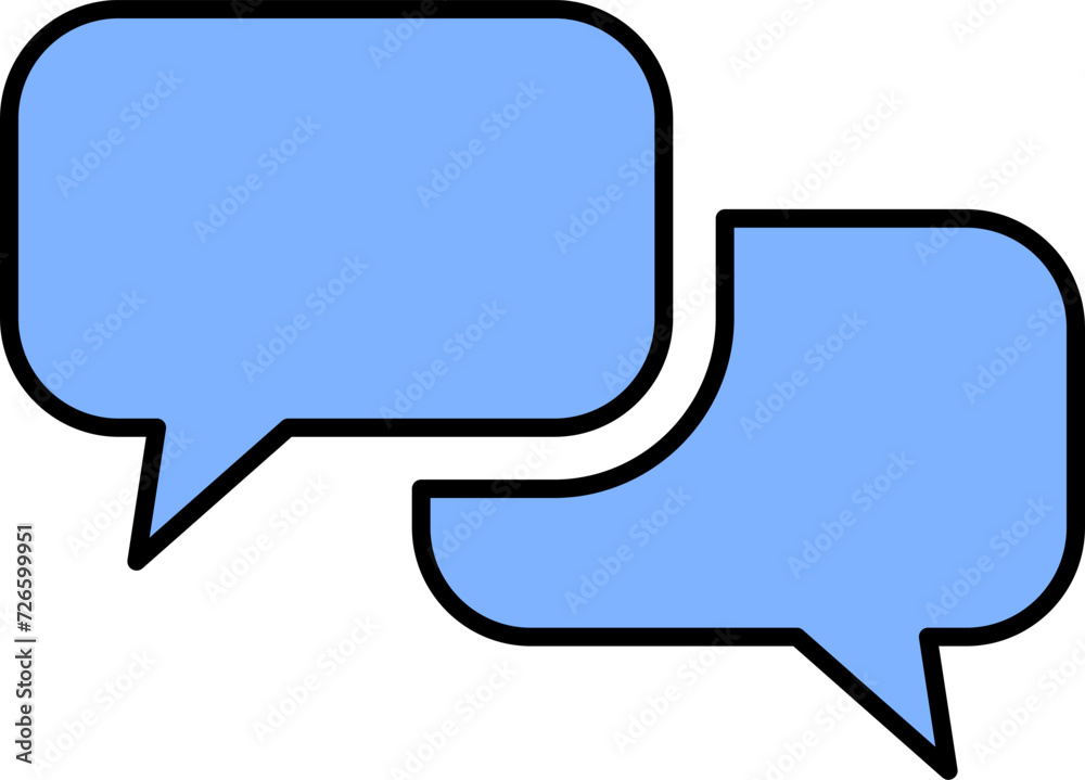 Poster blank speech bubbles or clouds conversation communication message symbol element icon with empty spa