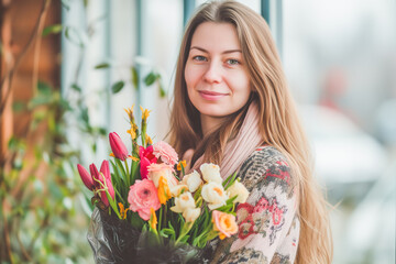 Authentic and inspiring portrait of a woman, March, International Women's Day