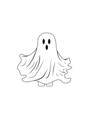 Halloween icon. ghost icon vector