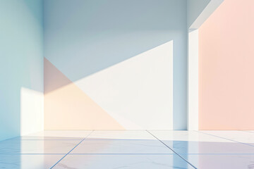 Minimalist geometric background, a sleek and modern scene featuring clean lines and geometric shapes.
