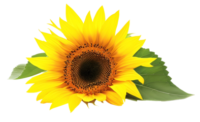 Botanical Beauty: Sunflower Graphic for Creative Projects