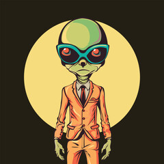 Alien Vector Illustration