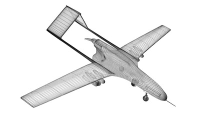 Combat drone 3d model - 726604158