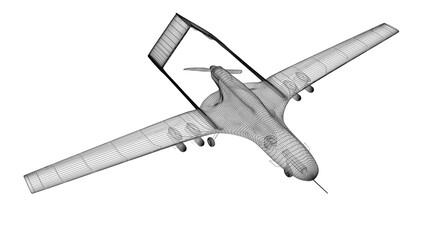 Combat drone 3d model - 726604162