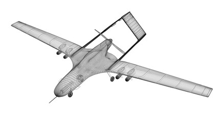 Combat drone 3d model - 726604170