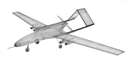 Combat drone 3d model - 726604178