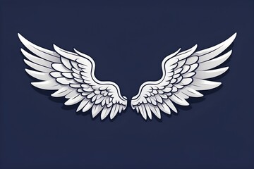 Fototapeta premium angel wings illustration 