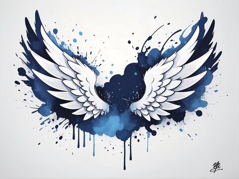 angel wings illustration	
