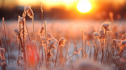 Obraz premium Soft Touch of Falling Snowflakes Blankets a Peaceful Landscape - Winter Serenity