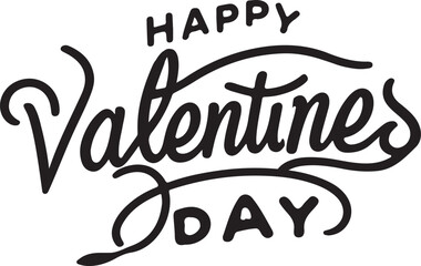 The Best Happy Valentines Day Typography, Calligraphy, Vector, T-shirt Design.