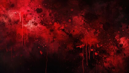 Abstract scary bloody background, red blood texture, horror backdrop - obrazy, fototapety, plakaty