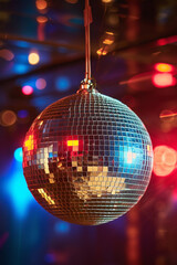 Obraz premium disco ball with lights