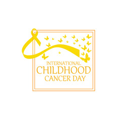 International Childhood Cancer Day Vector