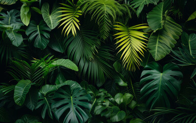 Jungle foliage background
