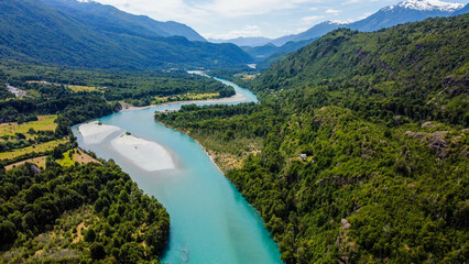 Valle del Río Puelo, Patagonia Chilena.