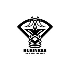 Abstract Initial Logo. Black color isolated on White Background. Business Branding Logos. Flat Vector Logo Design Template Element icon.