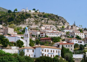 Panoramic view of Dhermi, Albania.