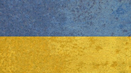 Rusty iron Ukraine national country flag vector