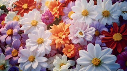 Colorful floral seamless pattern