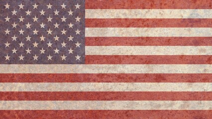 Rusty iron United States of America USA national country flag vector