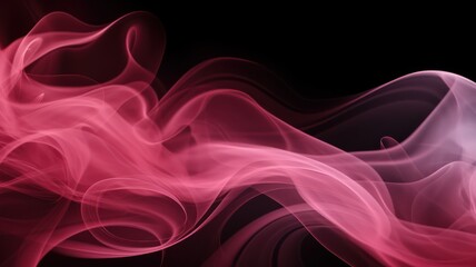 Abstract pink smoke on black background. cloud, a soft Smoke cloudy wave texture background.	
