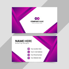 Fototapeta premium set of cards, modern business card