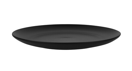black plate on transparent png