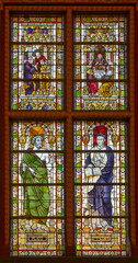 Stained glass window