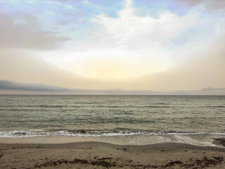 Tamarone Beach, Rogliano, Haute-Corse, France.