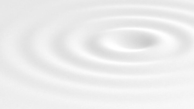 3D Animation - White concentric ripples with slow relaxing loop motion
