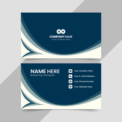 business card template, modern business card