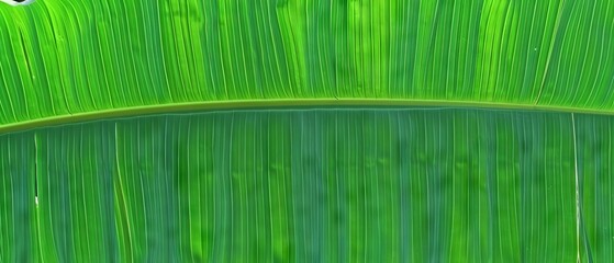 Fototapeta premium Vibrant Green Banana Leaf Texture