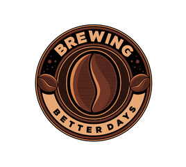 Coffee logo simple vector.