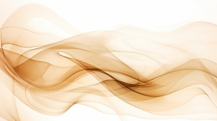 Abstract beige and sandy wave on white smoke cloud background.
