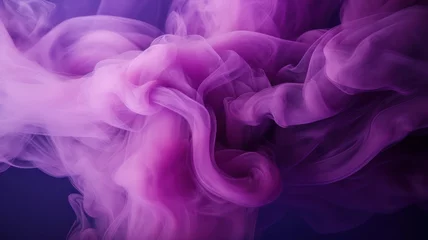 Foto op Canvas Abstract blue and purple smoke background. cloud, a soft Smoke cloudy wave texture background. © Pha
