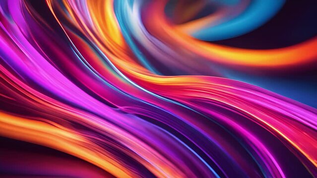 Spectrum Symphony A symphony of colors dancing and harmonizing in a graceful and fluid motion. Abstract motion background