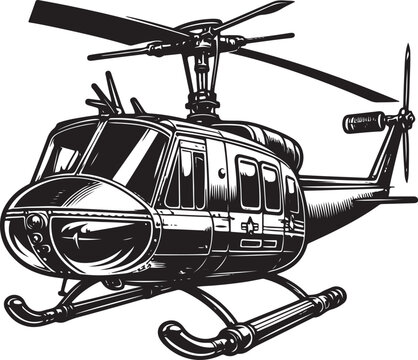 recommend clip art: Vector stock illustration of modern helicopter