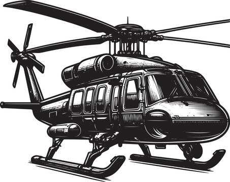 recommend clip art: Vector stock illustration of modern helicopter