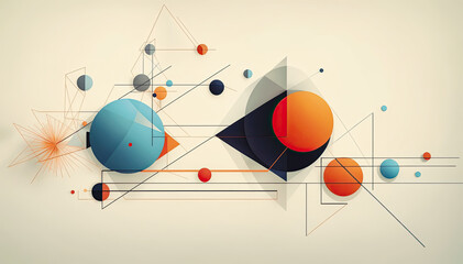 Abstract background of geometric shapes 