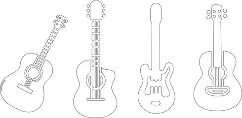 Guitar Icon Acoustic Guitar Set