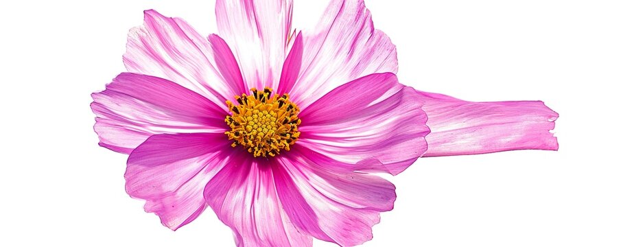 cosmos flower isolated on white HD 8K wallpaper Stock Photographic Image