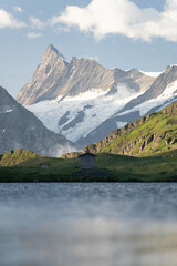 Krajobraz górski w Alpach - obrazy, fototapety, plakaty