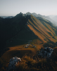 Zdjęcie z drona gór, Szwajcaria