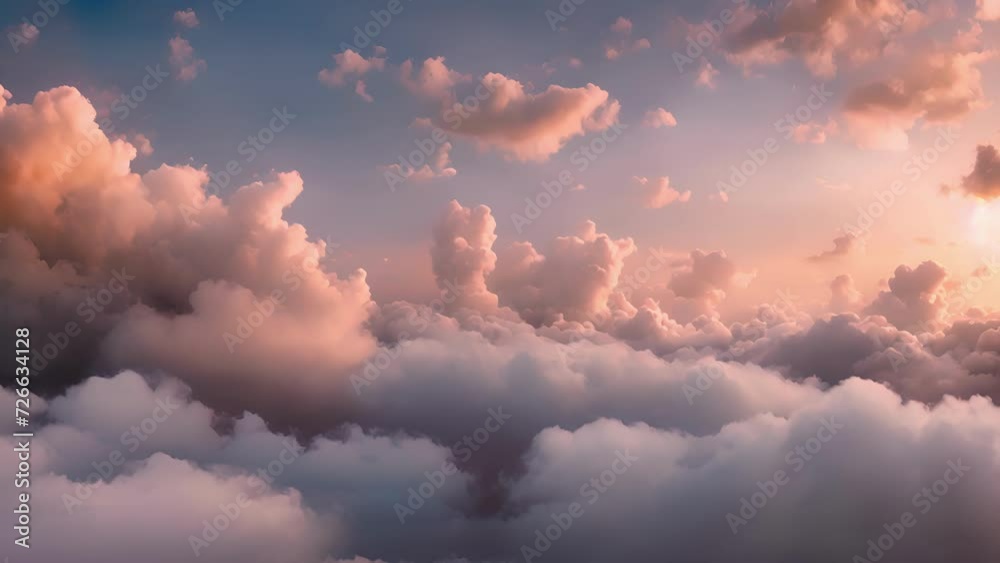 Poster a dreamy atmosphere takes over at twilight with the clouds serving as a canvas for the soft pastel t