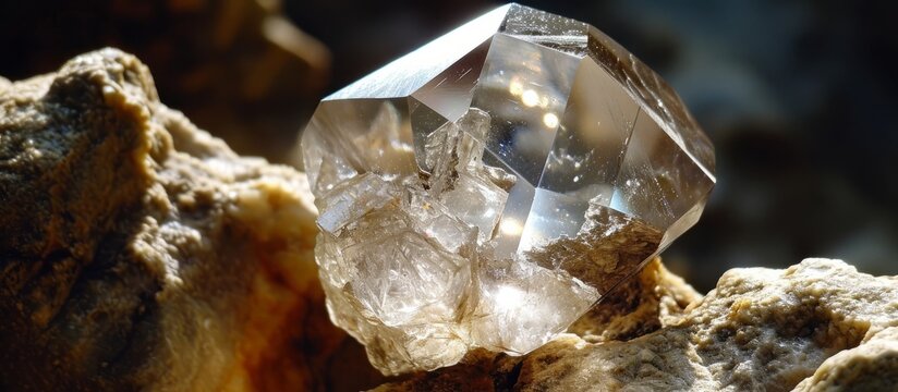 Herkimer diamond, a type of quartz, found in New York's Herkimer County.