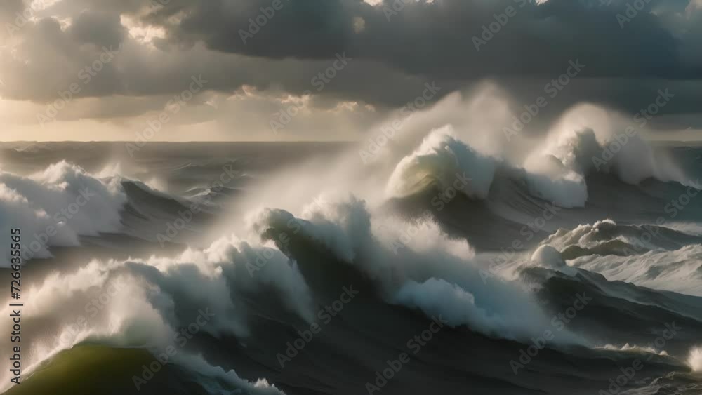 Poster A scene of wild turbulence as the sky battles the roiling sea